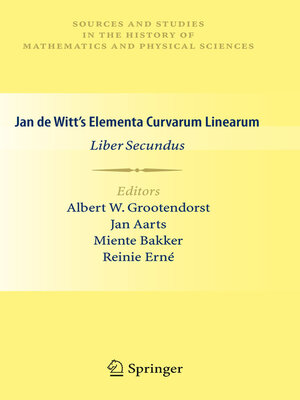 cover image of Jan de Witt's Elementa Curvarum Linearum